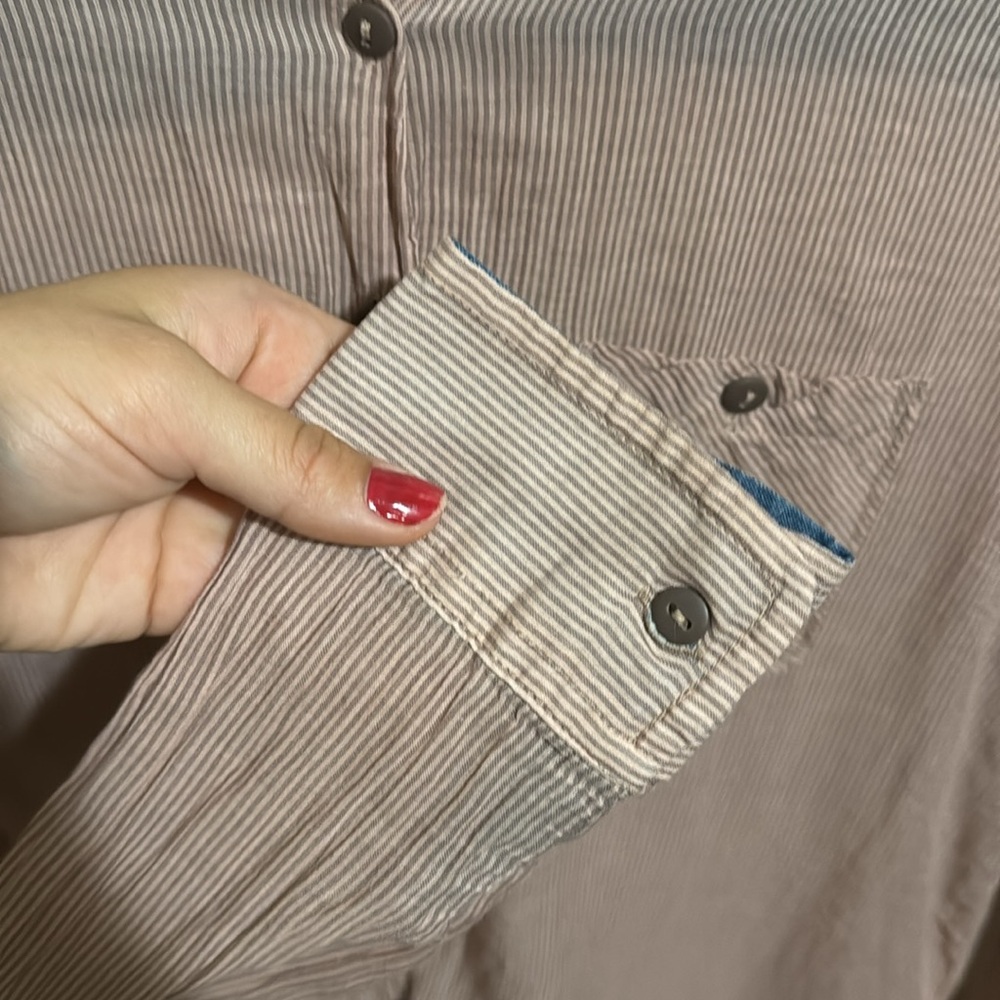 Bcbgeneration Striped Button Down Long Sleeve Shi… - image 4